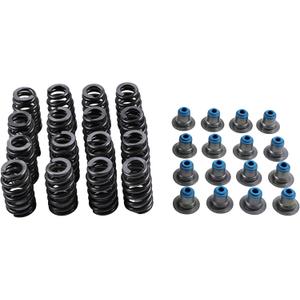 For 16 Pcs 560'' Lift Beehive Valve Springs and Hat Seals 12713265 12499224 12482063 Compatible with Chevrolet GM 4.8 5.3 5.7 6.0 6.2 LS1 LS2 LS3 LS6