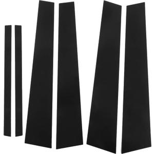 Side Door Window Cover Trim, Glossy Black Pillar Posts Decal Sticker (Accord Sedan 9th Gen 2013-2017)