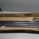 Tension Curtain Rod No Drilling, 83 to 160 Inch Heavy Duty Shower Curtain Rods Spring Tension, Extra Long Tension Rod for Windows Room Divider Balcony Outdoor Patio Non-Slip, Matte Black