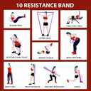 LEEKEY Resistance Bands for Working Out, Exercise Bands with Door Anchor,Pull Up Assistance Bands for Men and Women- Strength Bands for Fitness Training, Physical Therapy,Home Workouts
