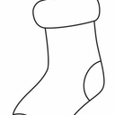 Knitted Sweater Style Stockings with Name Tag