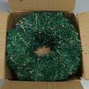 8 Pcs Christmas Wreath 10 Inch Green Artificial Wreaths DIY Faux Plain Wreaths Front Door Green Farmhouse Cabinets Wreath Indoor Outdoor Wall Decor (Classic)