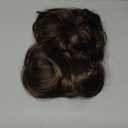 Mens Brown Layered Wavy Wig Shoulder Length Synthetic Heat Resistant Halloween Cosplay Hair Wig