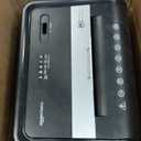 Amazon Basics 24-Sheet Cross Cut High Security Paper Shredder for Home Use, P-4 Security, CD and Credit Card Document Shredder with Pullout Basket, Black