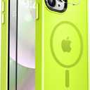 MOCCA Strong Magnetic for iPhone 12 Pro Max Case, [Compatible with Magsafe][Glass Screen Protector+Camera Lens Protector] Slim Shockproof Cover Phone Case for iPhone 12 Pro Max 6.7", Green