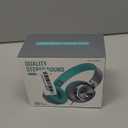 AILIHEN C8 Wired Headphones with Mic and Volume Control - Noise Isolating On-Ear Headphones, Folding Lightweight Corded 3.5mm Headset for Cellphones Tablets Chromebook Laptop Computer (Grey/Mint) (Medium, Turquoise)