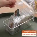 Jewelry Organizers for Women, Clear Acrylic Drawer Organizer Box with 15 Middle Bags for Necklace, Ring, Screw Individually Packaged, Easy to Carry