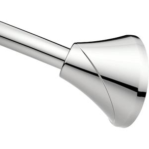 Moen Curved Adjustable Spring Tension No Drill Shower Curtain Rod for Bathroom, Chrome Finish, CSR2172CH