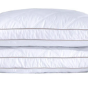 puredown® Goose Feathers and Down Pillow for Sleeping Hotel Collection Bed Pillows, Gusseted, Queen, Set of 2