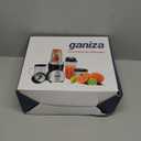 Ganiza Smoothie Blender, 900W Blenders for Shakes and Smoothies, 15-Piece Personal Blender and Grinder Combo for Kitchen, Smoothies Maker with 4 BPA-Free Portable Cup, Nutritious Recipe (Black)