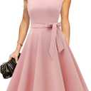 DRESSTELLS Women's Cocktail Dresses, Formal Wedding Guest Church Modest Graduation Party Prom Dress 2025 (Large)