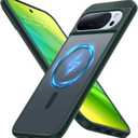TORRAS Magnetic Shockproof for Google Pixel 10 Pro XL Case, Strong Magnet fit for MagSafe, 12FT Mil-Grade Protection, Slim Translucent Matte Case for Pixel 10 Pro XL with Multi-Color Buttons, Green