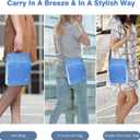 Dadanism 9-11 Inch Tablet Sleeve Bag Carrying Case with Shoulder Strap for iPad (A16) 11", iPad 10th Gen 10.9", iPad Air M4/Pro M5 11", iPad 9/8/7th 10.2", Galaxy Tab A11+ Plus 11", Blue Mist
