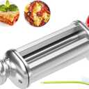 Pasta Roller for Kitchenaid Stand Mixer, Stainless Steel pasta roller attachment with 8 Adjustable Thickness Knob, Dough Pasta Roller pasta roller attachment for Raviolis Pasta (1-Piece Set (Roller Only))