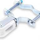 Wire Holder, Porcelain Insulator with Adjustable Bracket - Heavy Duty Galvanized Steel for Utility Pole Cable Management - Fits Poles from 1-1/4 inches to 3 inches