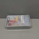 WIBIMEN Ice Cube Tray with Lid and Bin - Round Ice Trays for Freezer with Lid - Ice Cube Trays for Freezer with Ice Container (0.8"-2PACK Blue)