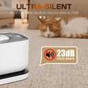 PLFF015 Wireless Pump for Cat Water Fountain Models PLWF005/PLWF115/PLWF105, Ultra Quiet Pump with 4 Filters Kit