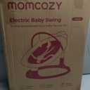Momcozy 2-in-1 Electric Baby Swing, Dual-Arm Support System, Khaki
