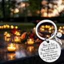 2 x Mothers Day Fathers Day Gift For Daughter Son Sympathy Memory Gifts For Loss Loved Ones Inspirational Gifts (Silver)