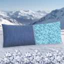 DWCN Memory Foam Body Pillow  Cooling Breathable & Supportive Full Length Pillow for Side Sleepers, Pregnancy, Leg & Back Pain Relief, 20x54 Inch Blue