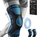 NEENCA 2 Pack Knee Braces for Knee Pain, Compression Knee Sleeves with Patella Gel Pad & Side Stabilizers, Knee Support for Meniscus Tear, Arthritis, Joint Pain, ACL, Runner, Workout (Large)