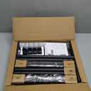 Double Rods Clothes Rack, Rolling Clothing Rack for Hanging Clothes Portable Wardrobe Rack, Metal Garment Rack Sturdy Coat Rack for Bedroom Laundry Living Room, Black