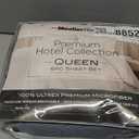 Mueller Ultratemp Full Size Bed Sheets Set, Super Soft 1800, 6 Piece Set, Deep Pocket up to 16", Transfers Heat, Breathes Better, Hypoallergenic, Wrinkle, Light Grey