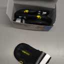 QUMY Dog Shoes for Large Dogs, Medium Dog Boots & Paw Protectors for Winter Snowy Day, Summer Hot Pavement, Water-Resistant in Rainy Weather, Outdoor Walking, Indoor Hardfloors Skid-Resistant Sole (Size 7: 2.8''x3.2"(W*L) (Pack of 4))