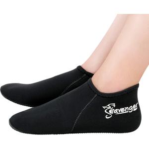 Seavenger Zephyr 3mm Neoprene Dive Socks (X-Large, Black)