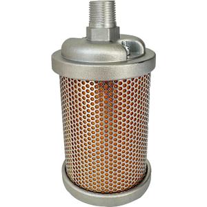 M00 Air Compressor Muffler 3/8" NPT Male, Air Exhaust Silencer for Compressor Dryer Compressed Air Equipment and Systems, Single Chamber 145 PSI