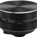 Bluetooth Bone Conduction Speaker, Portable Wireless Speaker with Suction Cup Stereo Bass & FM Radio Bathroom Mini Size Cordless Music Player for Home,Travel,Outdoor (Black)
