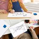 MaxGear Small White Board 2 Pack Dry Erase Boards, 9''x 12'' Mini White Board Double Sided Portable Whiteboards for Students Teachers School Supplies Lapboards Including 2 Markers and 2 Erasers