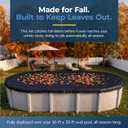 Blue Wave Arctic Armor 16-ft x 32-ft Oval Leaf Net Above Ground Pool Cover