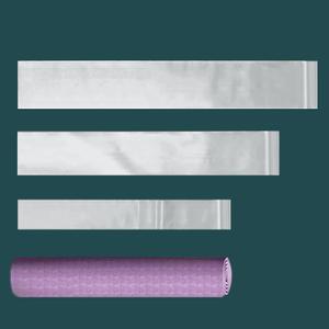 4x18 Inch (50-Pack) Long Plastic Zip Lock Seal Poster Bags, 6 Mil Clear Narrow Sleeves Reclosable Blueprint Bags Waterproof Tube Storage Bag