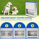 22lbs Gravity Dog Feeder - Automatic Dog Feeder Large Breed Outdoor Pet Feeding Station Auto Dry Food Dispenser for Pet Cat Dogs