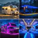 Destlife 2 Pack RV Awning Lights, 40FT 12V LED Light Strip, RV Outdoor Light, Camper Lights RV Porch Light for Motorhome Travel Trailers Food Trucks, RV Underglow Light Kit(RGB)