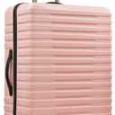 U.S. Traveler Boren Expandable Hardside Rugged Travel Luggage with 8 Spinner Wheels, Rose Pink, Checked-Large 30-Inch
