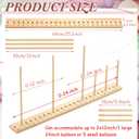 Juexica 24 Sizes Adjustable Wood Balloon Sizer Ruler 0-24 Inch or 2x0-12 Inch Measurement Tool for Creating Balloon Arches, towers, Rings and Birthday Wedding Decorations