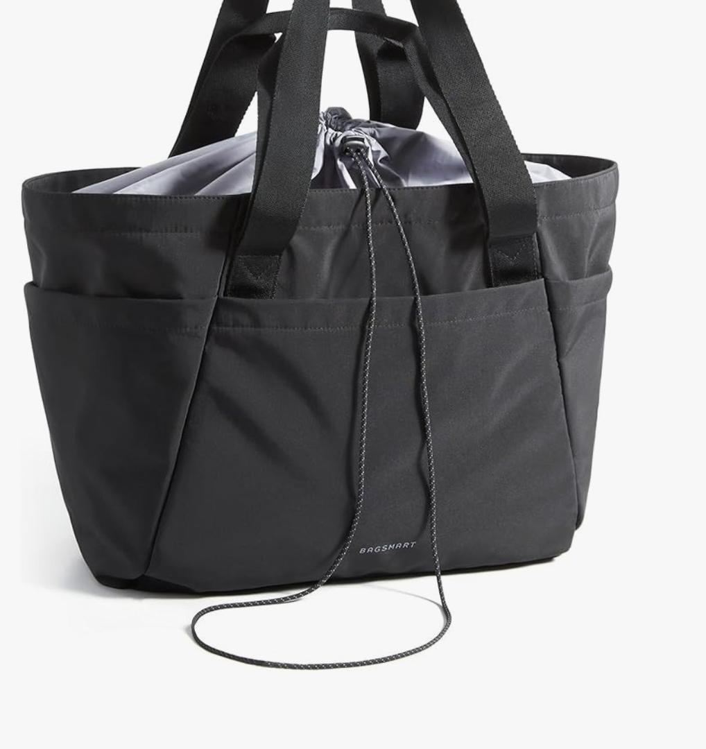 BAGSMART Reusable Grocery Bags, Large Beach Bag, Foldable Tote for Shopping Moving Holiday Travel Packing