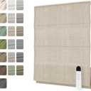 Motorized Roman Shades with Remote, Cordless Smart Blackout or Light Filtering Roman Blinds, Automatic Window Blinds for Bedroom, Living Room, Kitchen, Office, Custom Size