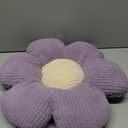 Flower Pillows, Cute Daisy Shaped Throw Pillow, Small Purple Floor Cushions for Gifts, Kids Decorative Pillows for Living Room Sofa Bedroom Bed, 19.6x19.6 Inch