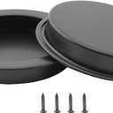 2PCS 61mm/2.4inch Black Flush Pull Finger Pull Sliding Closet Door Finger Pull Recessed Kitchen Cabinet Handles Square Flush Pull Handle for Sliding Doors Closet Drawers