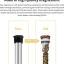 44" Flexible Magnesium Anode Rod, Hot Water Heater Anode Rod Replace for GE, Rheem, Reliance, Richmond, Kenmore Water Heater Including 1-1/16" Hex Socket Tool and Teflon Tape