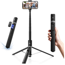 K&F CONCEPT 69" Selfie Stick, Pop Open & Quick Fold Phone Tripod, 360° Rotatable Selfie Stick with 9 Button Bluetooth Remote, Cell Phone Tripod for Travel, Live Streaming, Vloggers