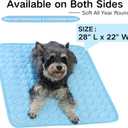 2025 New Dog Cooling Mat, Washable Portable Pet Coolings Pad, for Dogs and Cats Sleeping Mat for Home and Outdoor, Keep Cooling for Pets(Blue,22''W x 28''L)