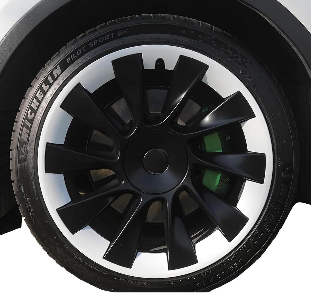 Wheel Rim Protector for Tesla Model Y 20 Inch Induction Wheels All-in-one Car Tire Trim Rings Rim Case Hubcaps Wheel Cover 2020-2024 Model Y Accessories