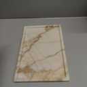 100% Natural Marble Serving Tray Luxury Calaccata Viola Marble Storage Tray for Home Decor Stone Tray for Bathroom/Kitchen/Vanity/Dresser,Plate Holder for Tissues, Candles, Towel