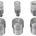 5 Sets Double Caps Rivets Dies(5mm/6mm/8mm/10mm/12mm), silver