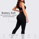 Bluemaple High Waisted Leggings for Women - Tummy Control Pants Non See Through Workout Soft Yoga Pants for Running Plus Size (Black)