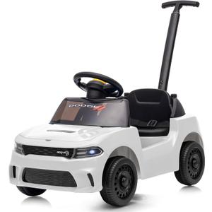 Licensed Dodge Ride on Push Car for Toddlers 1-3 Years with Handle & Music